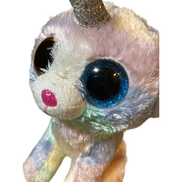 TY Beanie Boos - HEATHER the UniCat (Regular Size - 6 Inch) - Picture 4 of 12